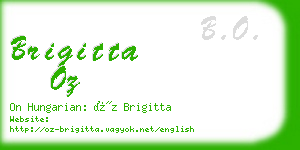 brigitta oz business card